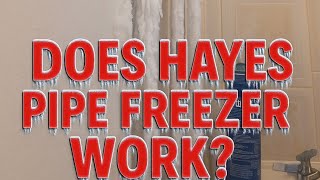 Hayes Pipe Freezer performance! #plumbing #pipework #diy