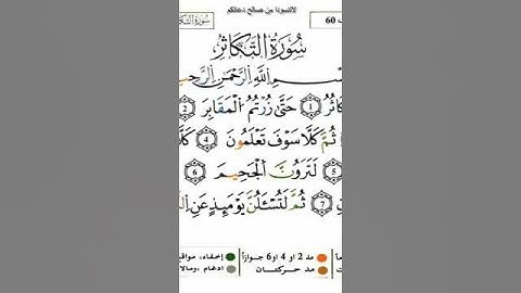 سورة التكاثر شيخ ياسر الدوسري #دويتو #المصحف #الرحمن #duet #اكسبلور #حالات_واتس #لايك