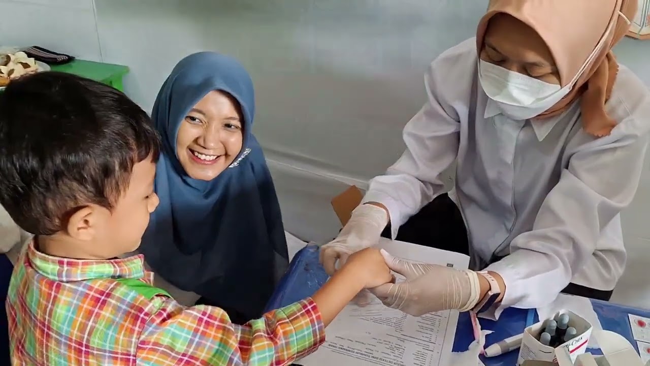 Pemeriksaan Kesehatan dan Golongan Darah | RA Jabal Ar Rahmah bersama Puskesmas Derwati