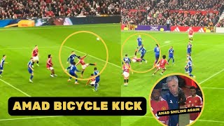 Amad Diallo Looks Happy Again and Almost Scored a Bicycle Kick
