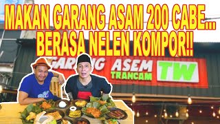 MUKBANG! GARANG ASEM AYAM MOZARELLA PEDAS.. 200 CABE!! DI GARANG ASEM TW DEPOK