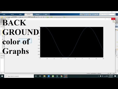 how to make the back ground colour of plots/graphs/axes black in matlab