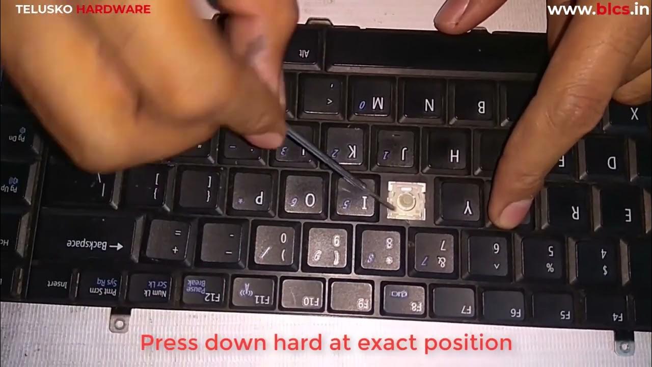 Laptop Keyboard Key Fix when loosen or fallen off YouTube