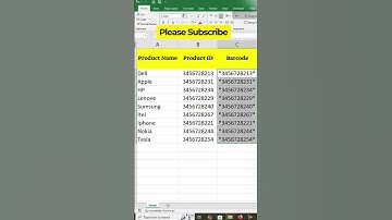 🔥 Generate Barcodes in Excel #excel #tipsandtricks #ytviral #tech #exceltutorial #functions#short