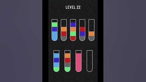 Water sort puzzle level 22