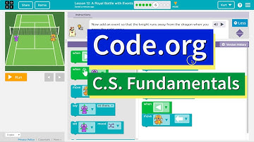 A Royal Battle with Events Lesson 12.6 Course B Code.org Tutorial with Answers