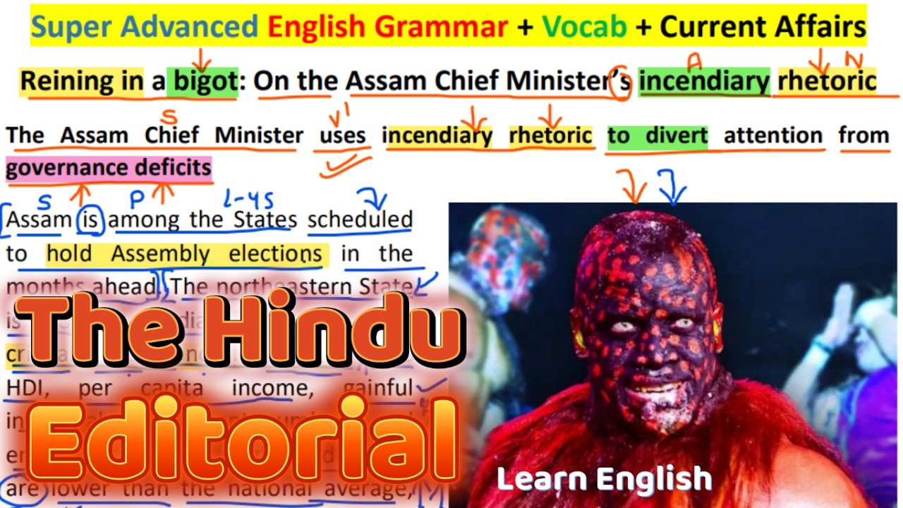 Improve Your English FAST with The Hindu Editorial Analysis TODAY | Newspaper Reading