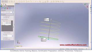 SolidWorks Helix Spiral Tutorial | Curves Tutorial