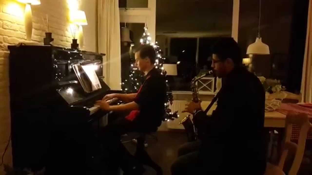 Jingle bells Boogie Woogie on piano and Alto sax YouTube