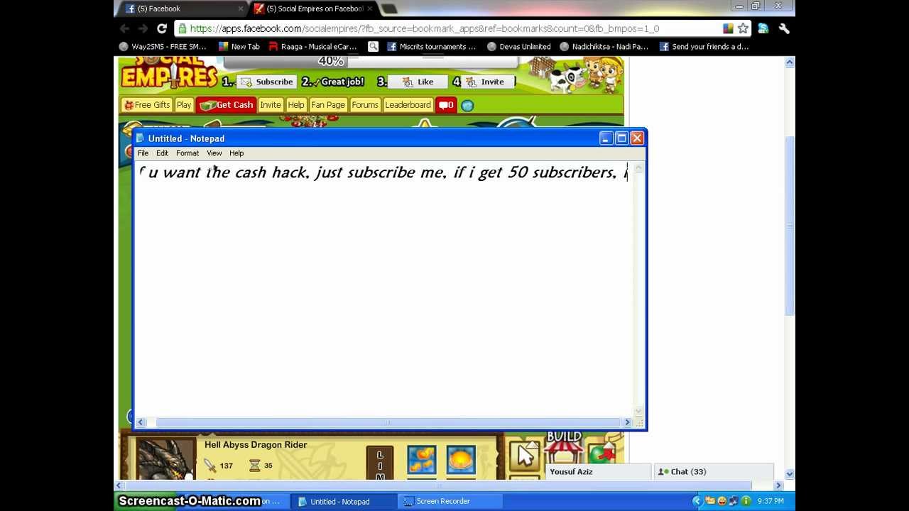 Social Empires Cash Hack Enabling!