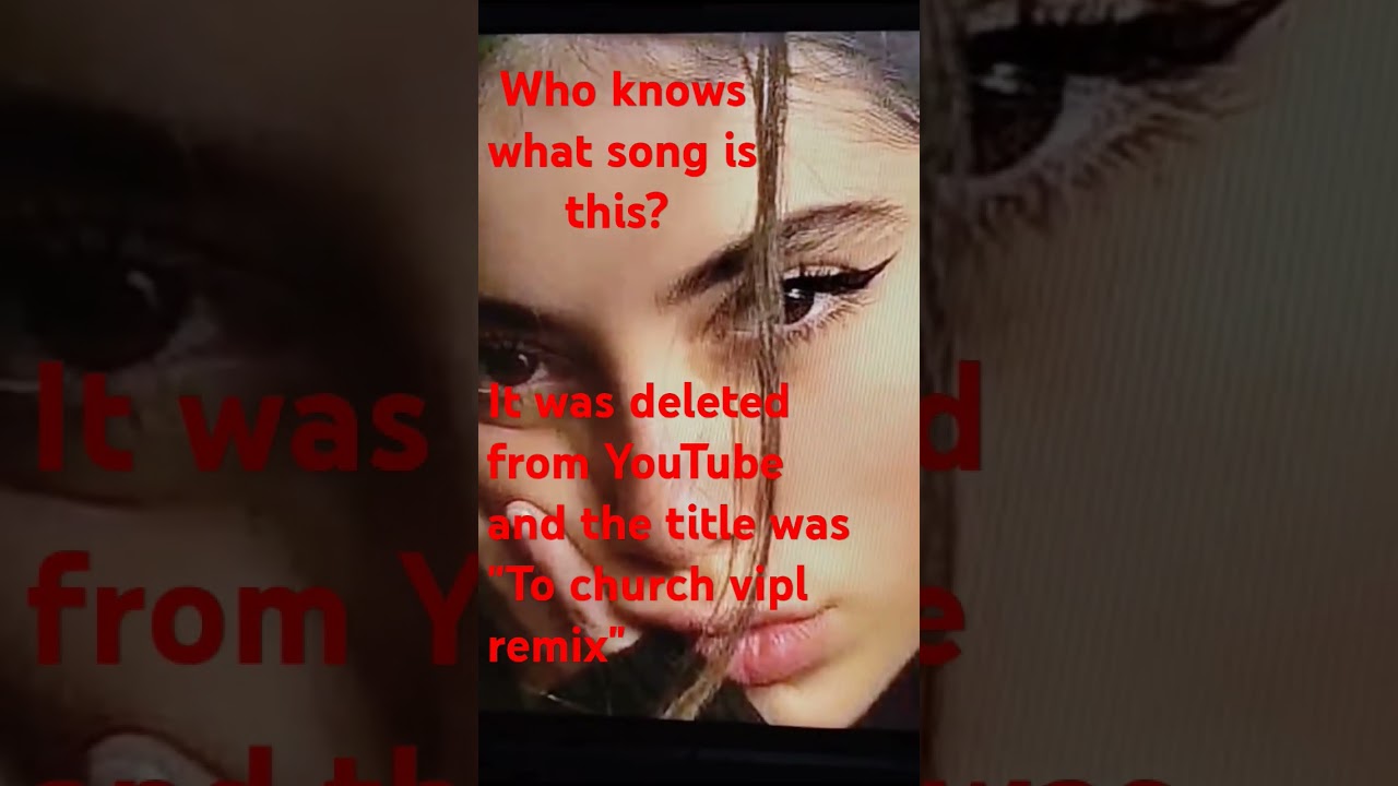 Where can I find this song? To church vipl remix. It was deleted from YouTube