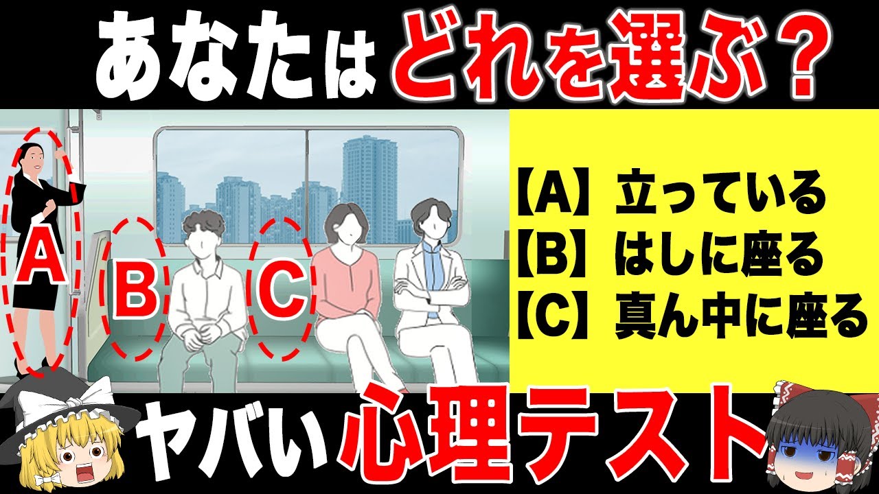 【性格診断】あなたの本性を丸裸にする心理テスト5選（ゆっくり解説）