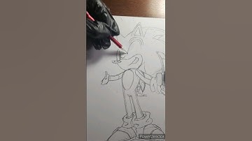 Drawing Sonic Timelapse #shorts
