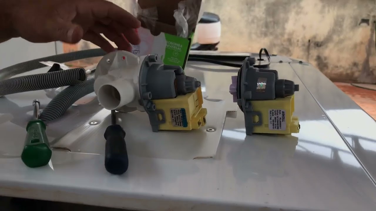 Como trocar a eletrobomba de drenagem da máquina Brastemp