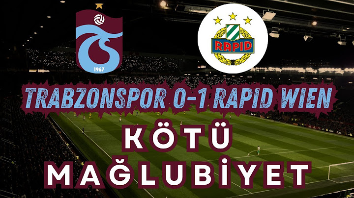 TRABZONSPOR 0-1 RAPID WIEN | MAÇ SONUCU