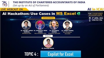 Hackathon 1: Series 1 - Use Case 4 | Copilot for Excel | CA. Dhananjay Gokhale