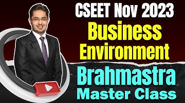 FREE CSEET Business Environment Brahmastra Revision Master Class