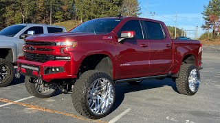 26x14s and 37s on a 2019 Silverado | Cajun Red | Mcgaughys 710 | Lifted Trucks | Must Watch