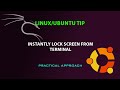 Linuxubuntu tip instantly lock screen from terminal