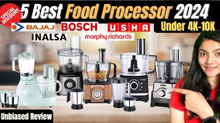 5 Best Food Processor in India 2024 | Bajaj | Usha | Morphy Richards | Bosch | Inalsa Food Processor
