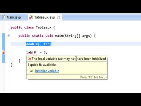 PROGRAMMER EN JAVA Débutant   46   Erreurs courantes avec les tableaux