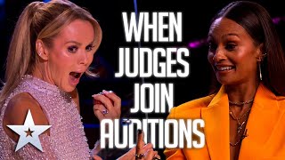 When Judges JOIN the AUDITIONS! | Britain's Got Talent