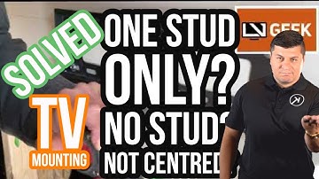 How to mount tv when only one stud is in the middle? How to mount tv on one stud that is off centre?