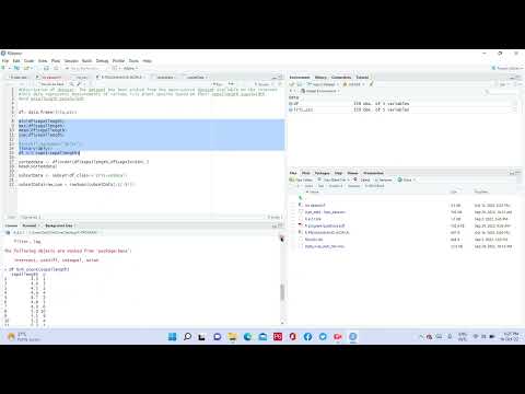 R programming work on Iris dataset