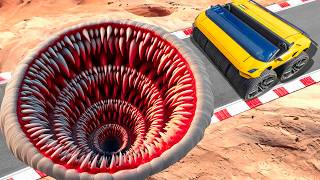 Testing CARS vs HUGE MONSTER POTHOLES in GTA 5!