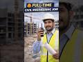 Full-Time Civil Engineer Life 👷♂️#CivilEngineering#SiteEngineer#ConstructionLife