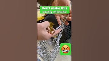 How to properly install your tractor tire chains for plowing snow￼