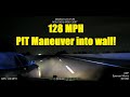 BMW flees from Trooper Morris - ends up with PIT / TVI Maneuver into the wall at 128 MPH! #pursuit