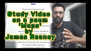 Study Video- Maps - a poem by James Reaney - Canadian Poem - Post colonial Poetry