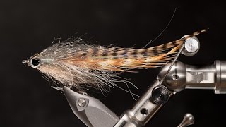 Marios Fliegendose bindet einen Flatwing Streamer