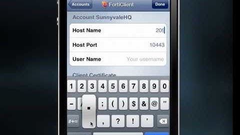 FortiClient iOS How-To