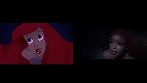 The Little Mermaid Trailer ~ 1989 vs 2023 Side by Side Comparison