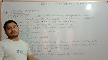 Business Studies |class12|Chapter 2 |topic unity of command , unity of direction