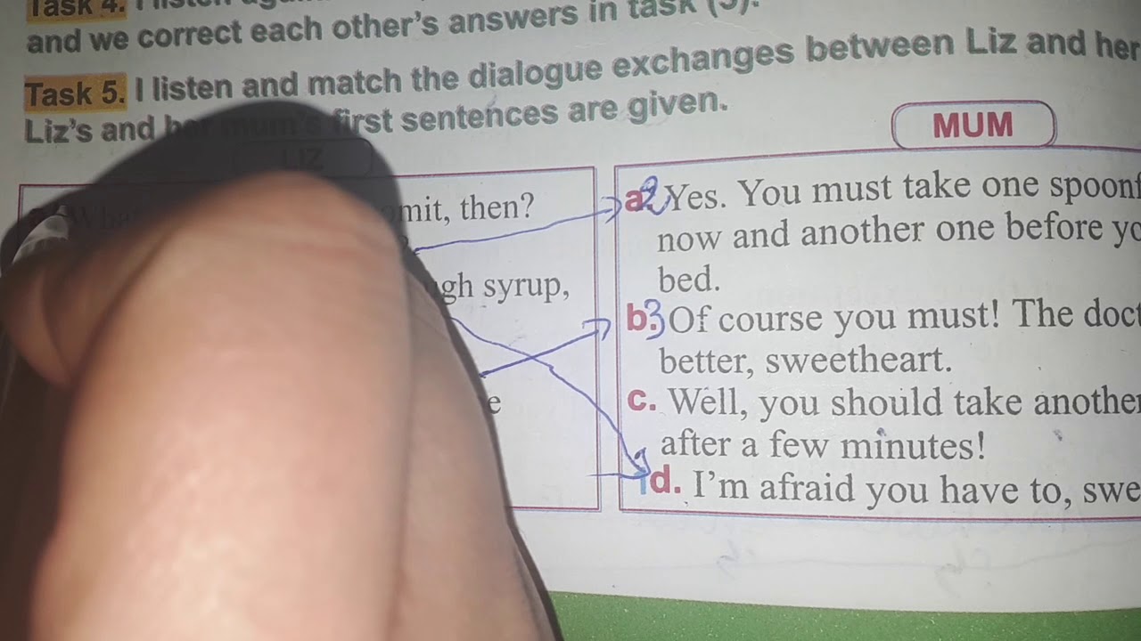 الانجليزية الثانية متوسط task5 page 84