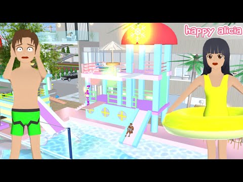 Yuta Mio Ke Waterpark Rumah Ranger Pelangi??? | Sakura School Simulator | Happy Alicia