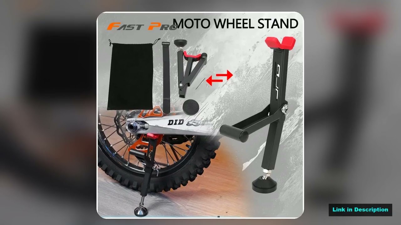 Motorcycles Rear Wheel lift Stand Paddock Stand Portable Single Sided Front Support Foldable Tire