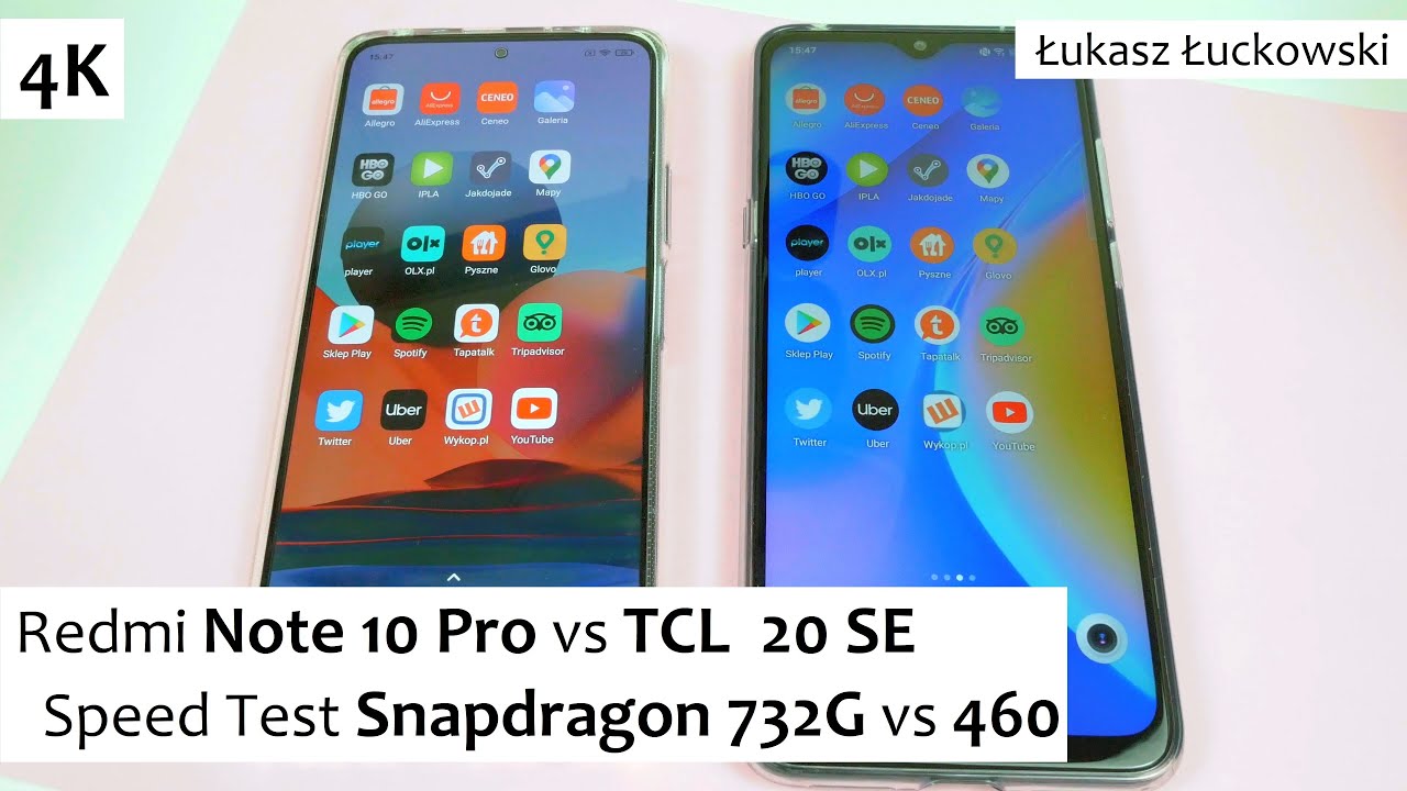 Redmi Note 10 Pro vs TCL 20 SE ❗❗❗ | Speed Test | Snapdragon 732G vs  Snapdragon 460 - YouTube