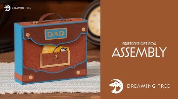 SVG File - Briefcase Gift Box - Assembly Tutorial (For Cricut, Silhouette, and ScanNCut)