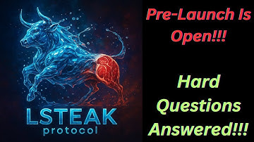 LSteak AMA With Grover321!  Pre-Launch Is Open!  Liquid Staking!  Bernard Bonds Plazm EarnFi DexFi