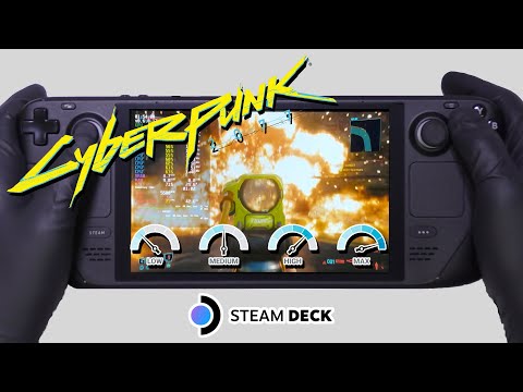 Steam Deck Graphics Comparison | Cyberpunk 2077 | Steam OS | Filmed at 4K 60FPS