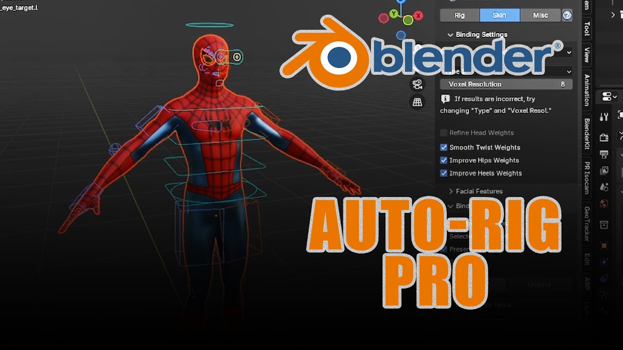 Auto-Rig Pro Tutorial : Rigging Spidermon - YouTube