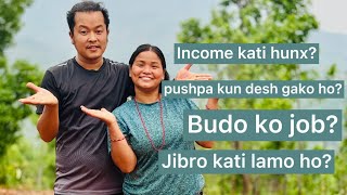 MY FIRST Q&A VIDEO WITH BUDO..budo boleko ra haseko dekhera ma jil😊#siruthapamagar#villagelife#vlog