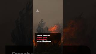 French wildfires trigger mass evacuations around Bordeaux | #ajshorts