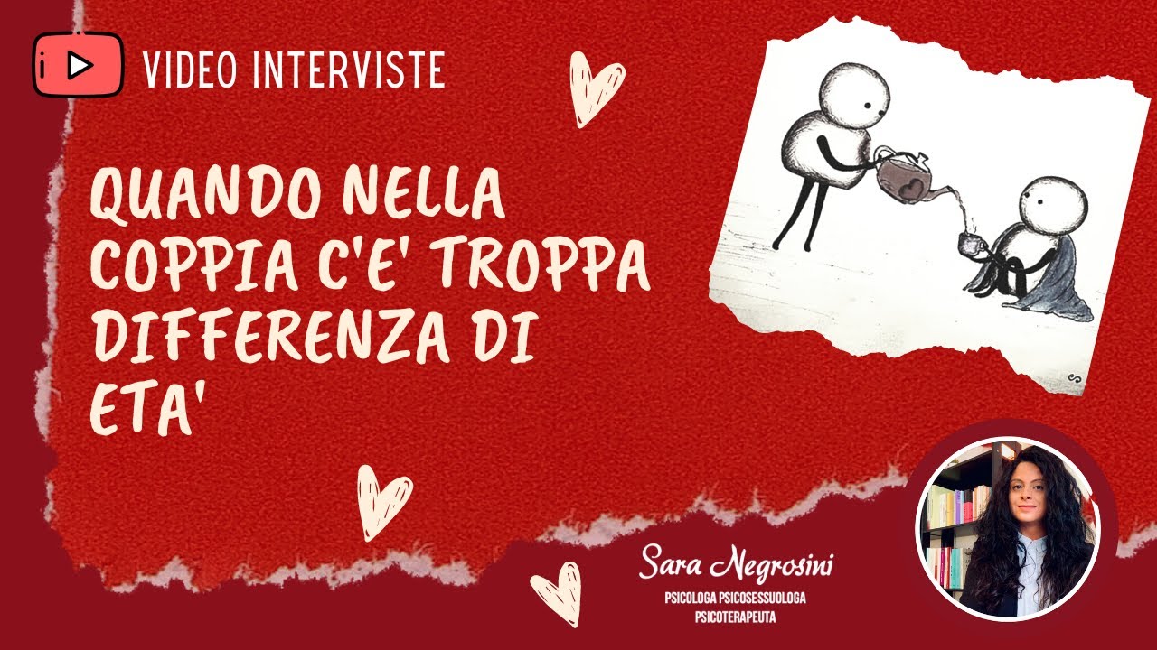 PROBLEMI DI COPPIA: QUANDO C'è TROPPA DIFFERENZA DI ETA'