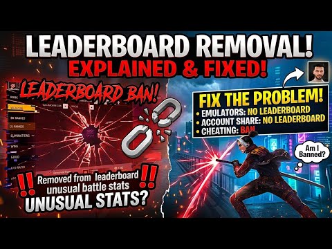 Removed From Leaderboard Due To Unusual Battle Stats Problem In Cs Rank Kaise Thik Karen Leaderboard