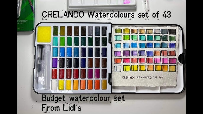 Crelando Watercolour Paints in 12mls tubes - YouTube